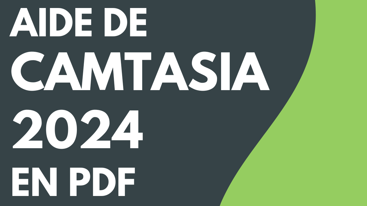 Aide de Camtasia 2024 en PDF